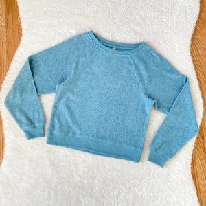 Aeropostale Live Love Dream Womens Super Soft Sweatshirt, Baby Blue, Size Small